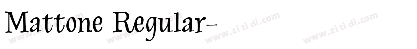 Mattone Regular字体转换